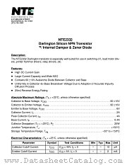 NTE2332 datasheet pdf NTE Electronics