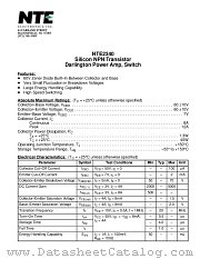 NTE2340 datasheet pdf NTE Electronics