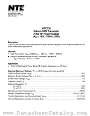 NTE236 datasheet pdf NTE Electronics