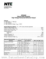 NTE2365 datasheet pdf NTE Electronics