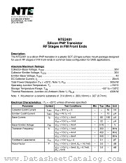 NTE2401 datasheet pdf NTE Electronics