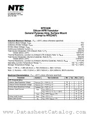 NTE2406 datasheet pdf NTE Electronics