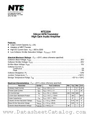 NTE2504 datasheet pdf NTE Electronics