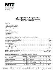 NTE2519 datasheet pdf NTE Electronics