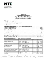 NTE2533 datasheet pdf NTE Electronics