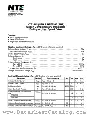 NTE2545 datasheet pdf NTE Electronics