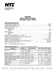 NTE2549 datasheet pdf NTE Electronics