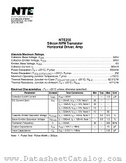 NTE255 datasheet pdf NTE Electronics