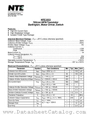 NTE2553 datasheet pdf NTE Electronics