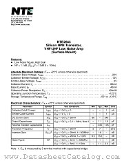 NTE2643 datasheet pdf NTE Electronics