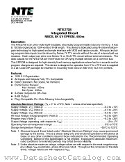 NTE2708 datasheet pdf NTE Electronics