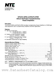 NTE272 datasheet pdf NTE Electronics