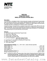 NTE2764 datasheet pdf NTE Electronics