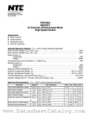NTE2954 datasheet pdf NTE Electronics