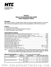 NTE314 datasheet pdf NTE Electronics