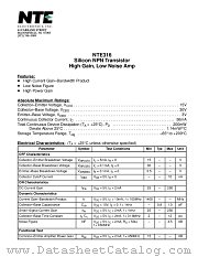 NTE316 datasheet pdf NTE Electronics