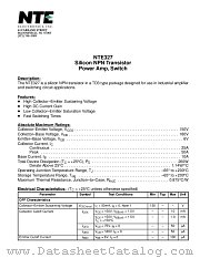 NTE327 datasheet pdf NTE Electronics