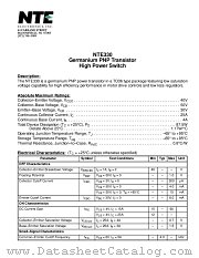 NTE330 datasheet pdf NTE Electronics
