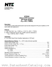 NTE342 datasheet pdf NTE Electronics