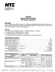 NTE346 datasheet pdf NTE Electronics
