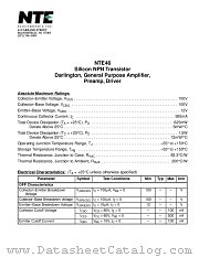 NTE46 datasheet pdf NTE Electronics
