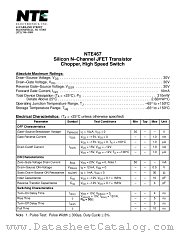 NTE467 datasheet pdf NTE Electronics