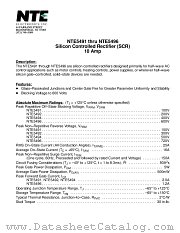 NTE5491 datasheet pdf NTE Electronics