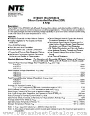 NTE5513 datasheet pdf NTE Electronics