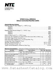 NTE5516 datasheet pdf NTE Electronics