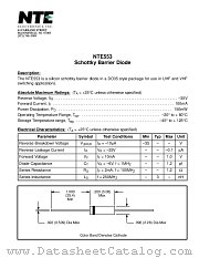 NTE553 datasheet pdf NTE Electronics