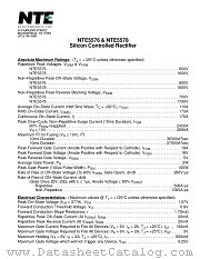 NTE5576 datasheet pdf NTE Electronics