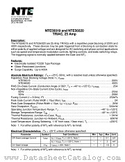 NTE56020 datasheet pdf NTE Electronics