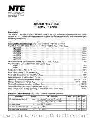 NTE5637 datasheet pdf NTE Electronics