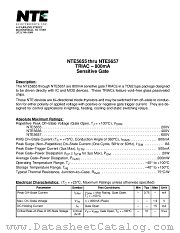 NTE5655 datasheet pdf NTE Electronics