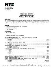 NTE5740 datasheet pdf NTE Electronics