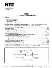 NTE576 datasheet pdf NTE Electronics