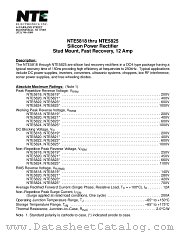 NTE5818 datasheet pdf NTE Electronics