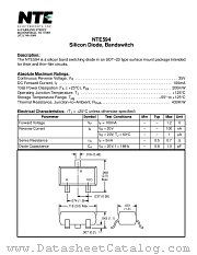 NTE594 datasheet pdf NTE Electronics