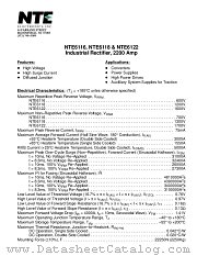 NTE6116 datasheet pdf NTE Electronics
