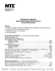 NTE6210 datasheet pdf NTE Electronics