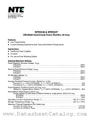 NTE6247 datasheet pdf NTE Electronics