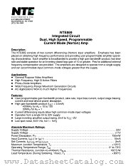 NTE869 datasheet pdf NTE Electronics