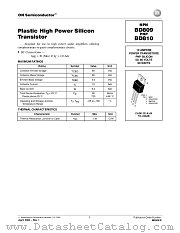 BD809-D datasheet pdf ON Semiconductor