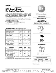 BSP52T1-D datasheet pdf ON Semiconductor