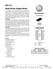 CS1112-D datasheet pdf ON Semiconductor