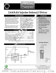 CS452-D datasheet pdf ON Semiconductor
