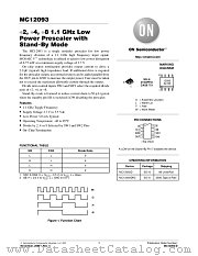 MC12093-D datasheet pdf ON Semiconductor