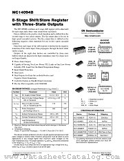 MC14094B-D datasheet pdf ON Semiconductor