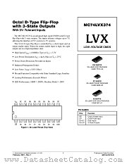 MC74LVX374-D datasheet pdf ON Semiconductor