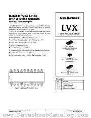 MC74LVX573-D datasheet pdf ON Semiconductor